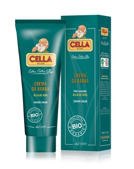 Profumeria Lorenzi Milano-Rivenditore Cella CREMA DA BARBA BIO IN TUBO pelli sensibili