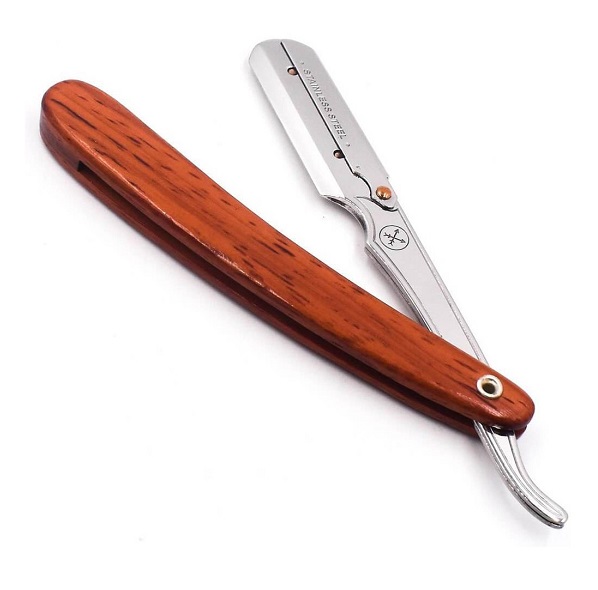 parker srrw shavette rasoio a mano libera manico legno chiaro